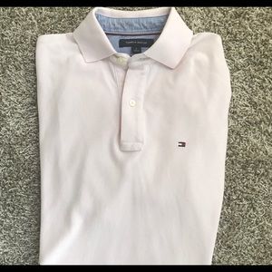 Tommy Hilfiger light pink short sleeved polo shirt